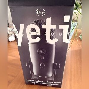Sold! Yeti Blackout USB Microphone by Blue - Black